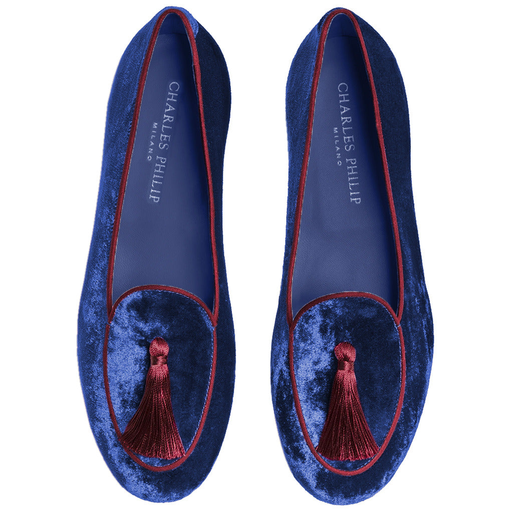 charles philip - olimpia-velvet-darkblu