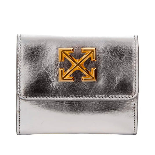 off-white - arrow-wallet-silver